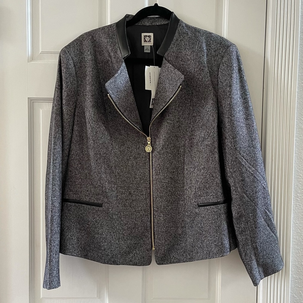 NWT - Anne Klein Grey Blazer